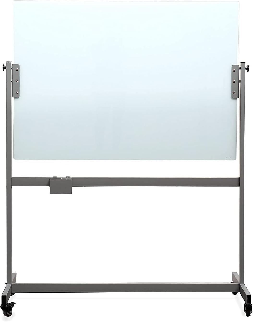 U Brands Caballete magnético de cristal de borrado en seco, 48 x 36 pulgadas, superficie esmerilada blanca