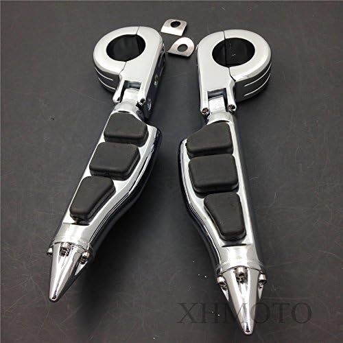 SMT-1 12″ Highway Stiletto 4475 Pinzas de pie P-Abrazaderas compatibles con Harley Sportster Touring B00Y43O0CI
