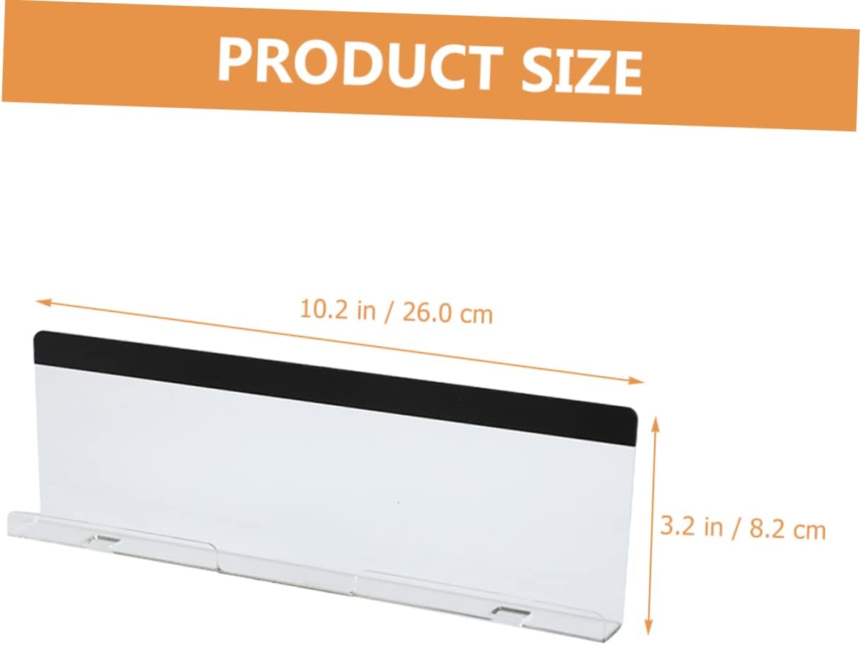 MAGICLULU 2 unids Mensaje Parcel Estante Pantalla Monitor Tablero de notas Tablero de mensajes transparente Tablero de mensajes Tablero de mensajes