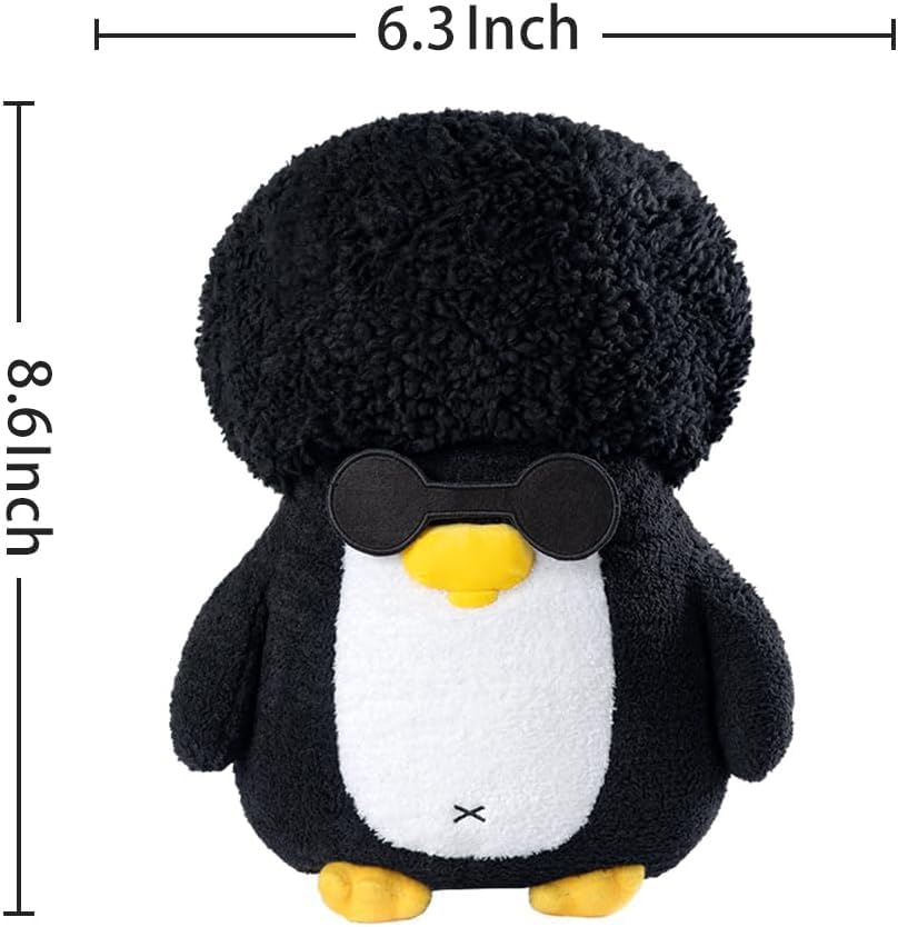JOTER & LIBEAR Peluche de pingüino de peluche, peluche de Muppet, regalos de cumpleaños para niños y niñas de 8 pulgadas