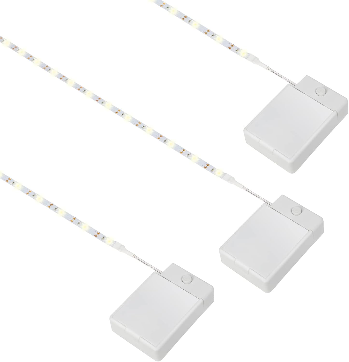 Tira de iluminación LED alimentada por batería, tira de luz LED inalámbrica adecuada para iluminar debajo del gabinete  Armario  Estantes  Armario