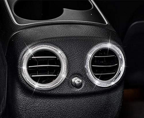 Accesorios brillantes para el interior del coche para Mercedes Benz W205 W212 W213 C300 GLC300 E260 E300 CLS 300 400 2016-2019 aire acondicionado