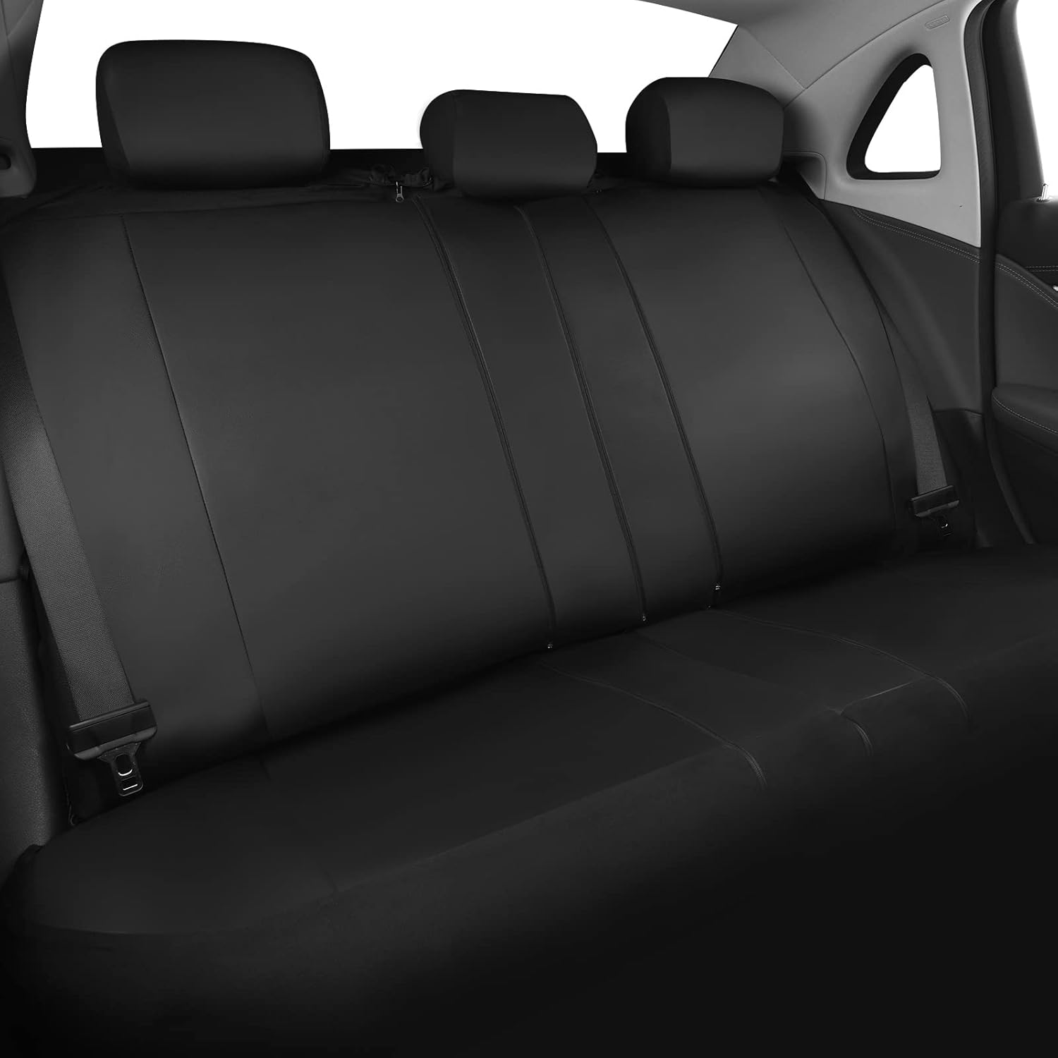CAR PASS Sporty – Fundas universales de cuero de fibra de carbono para asiento de automóvil, aptas para SUV, camionetas, sedanes, camiones,