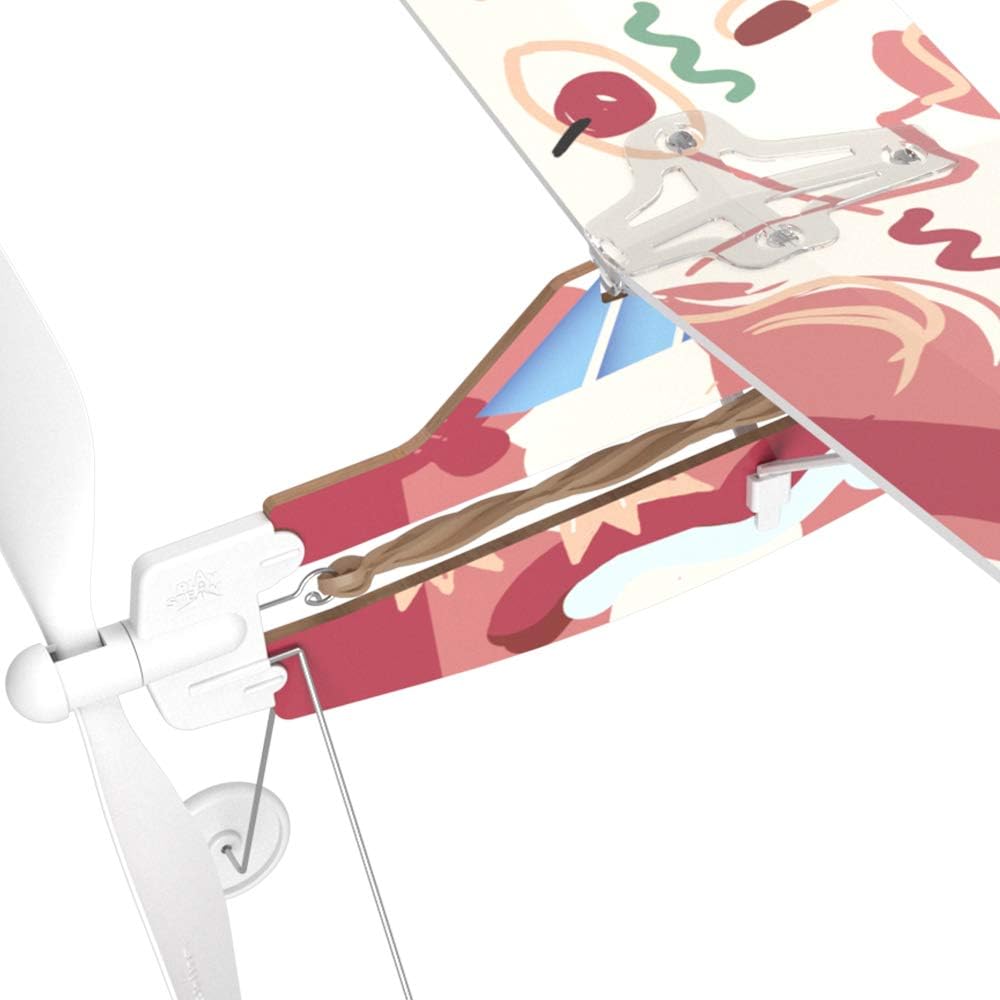 Juego STEM de ala alta para avión con banda de goma PLAYSTEM