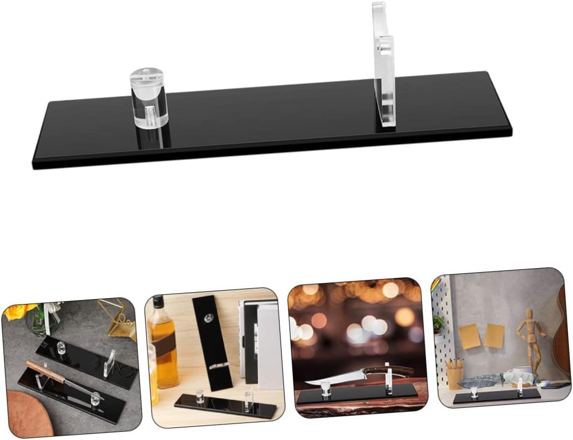 PRETYZOOM Display Stand Single Stand Desktop Rack Samurai Holder Japanese Sword Stand Wooden Stand Drawer Block Base Display Shelf Home Cutter Rack