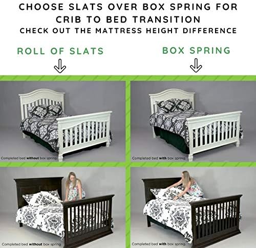 Delta Children – Kit de conversión de tamaño completo para cuna Bentley – #0050 (Bianca White – 130)