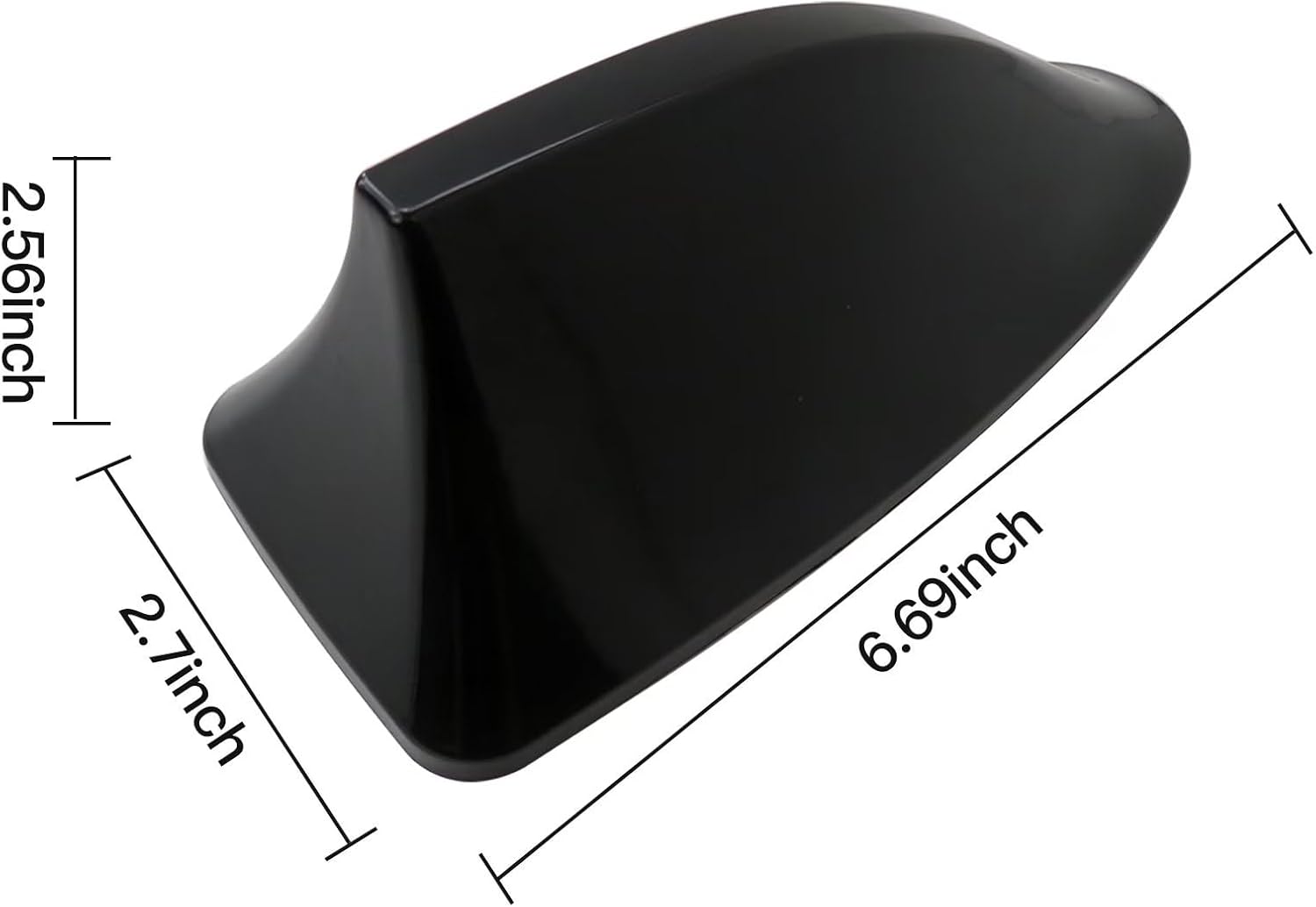 Cubierta De Antena De Techo De Aleta De Tiburón Ébano Para Hyundai Sonata Limited 2.0T Sedan 4-Door 2.0L 2015-2019 – Negro