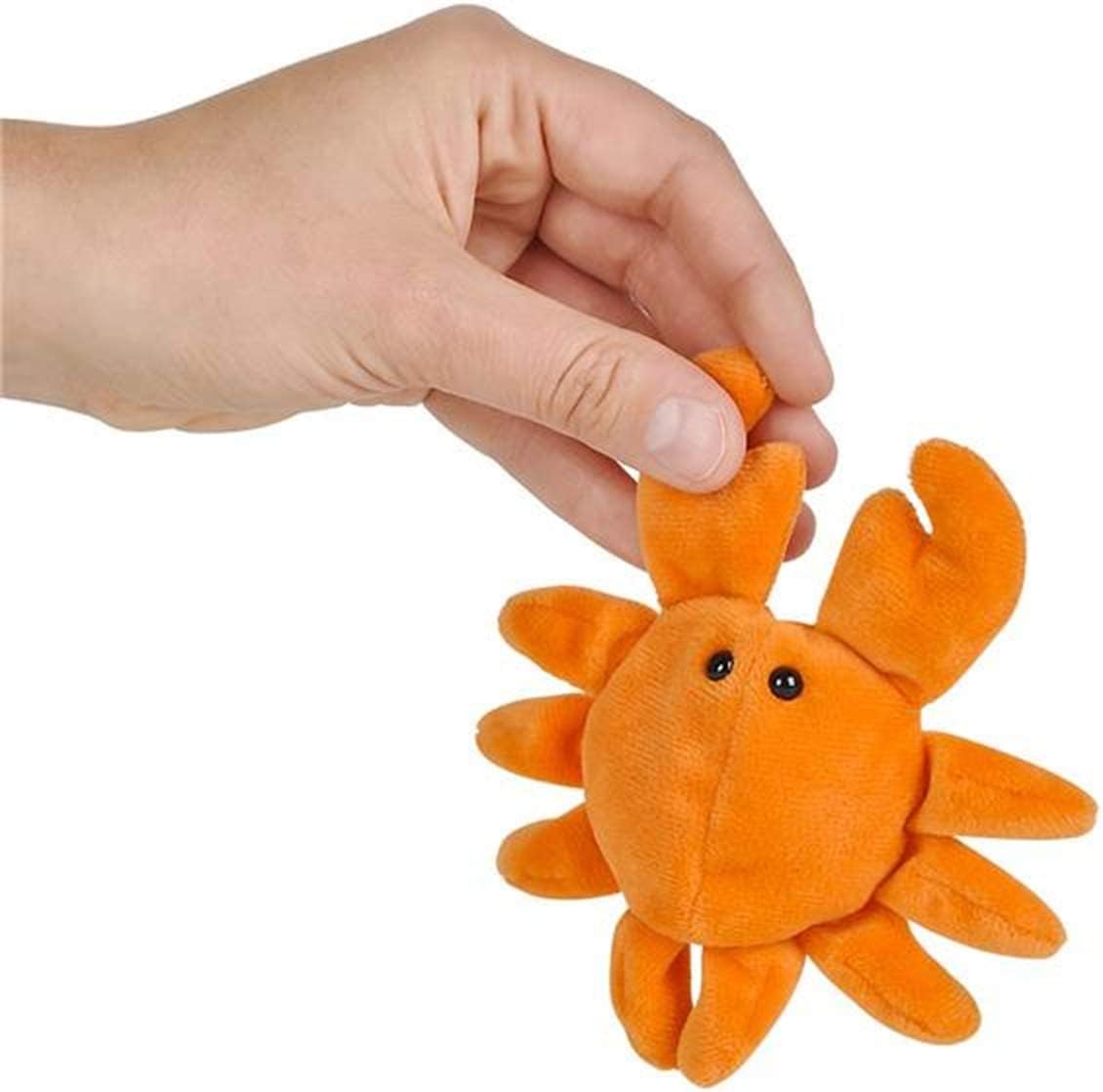 Forest & Twelfth Cangrejo de peluche, mini juguete de peluche para niños, recuerdos de fiesta en el océano y bolsas de golosinas, premios de caja