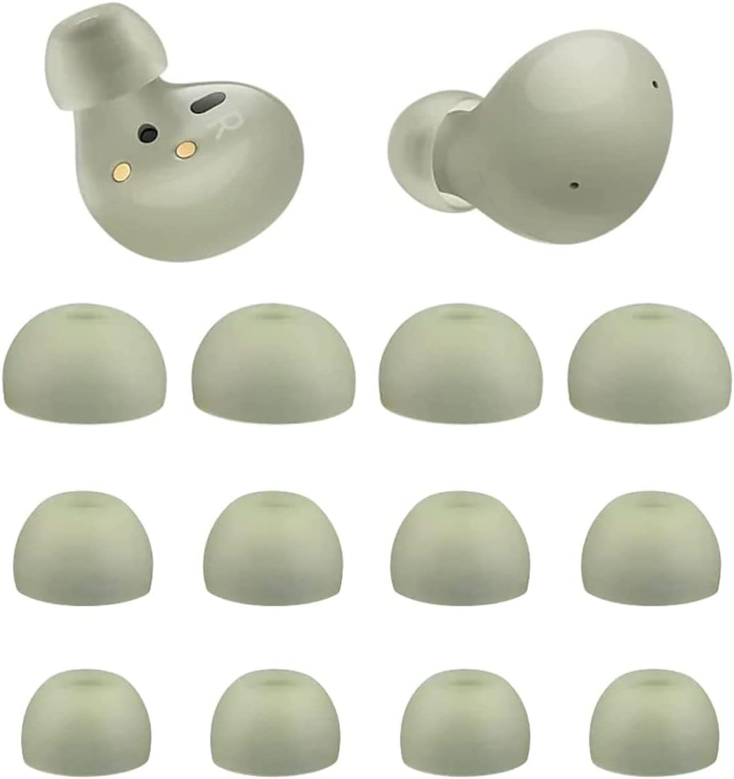 ALXCD Puntas para los oídos compatibles con Galaxy Buds 2 SM-R177, 6 pares de puntas de silicona suave, puntas de repuesto para auriculares,