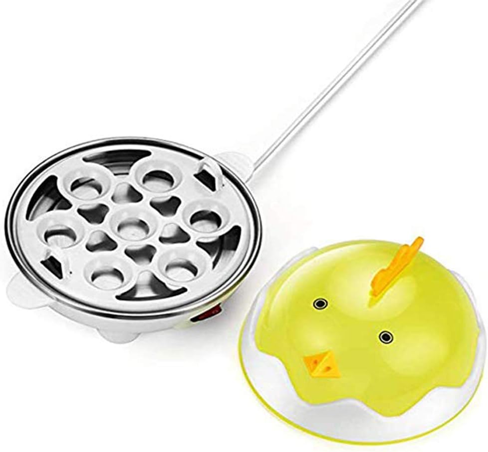Cocedor eléctrico de huevos escalfador de huevos, olla rápida para huevos escalfados hervidos con apagado automático, olla suave, mediana y dura,