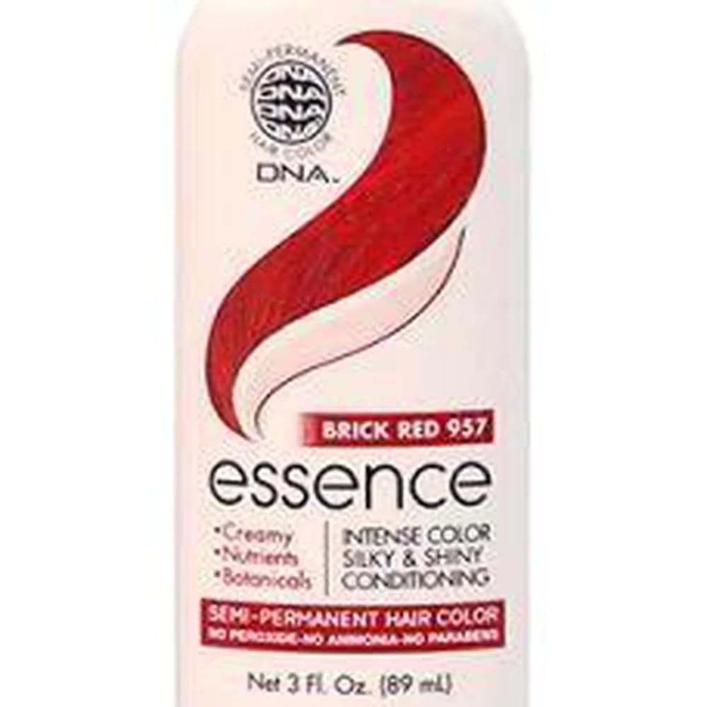 DNA ESSENCE Hair Color, Infundido con henna, nutrientes y botánico, sin amoníaco, sin parabenos, sin peróxido (rojo 957)