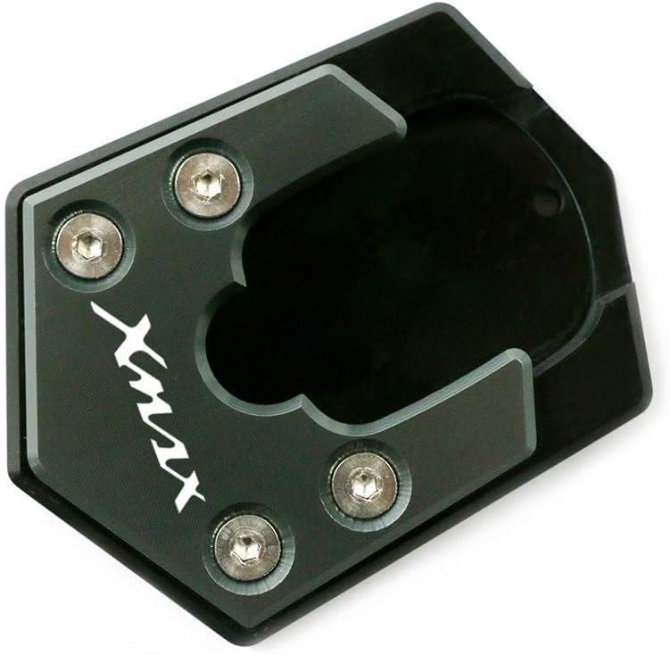 Motorcycle Side Stand pad CNC Kickstand Motorcycle Foot Side Stand Extension Pad Support Plate Enlarge for Y&AMAHA X-MAX X MAX Xmax 300 125 250