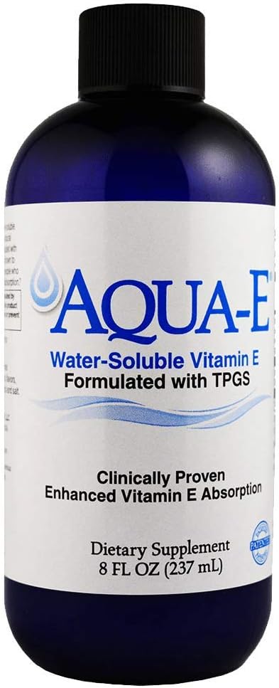 A C Grace Company Aqua-E Vitamina E soluble en agua con tocoferoles Tocotrienoles 8 fl oz 8.0 fl oz
