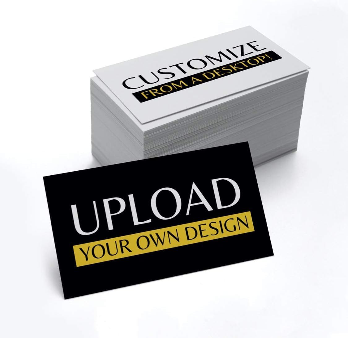 Tarjetas de visita impresas personalizadas 2 lados Tarjetas personalizadas gruesas (300GSM 14PT) 3.5 x 2 pulgadas 100% impresas en los Estados