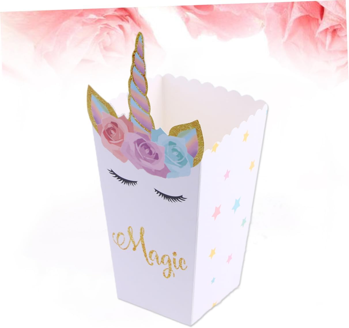 Bolsa de papel de palomitas de maíz, bolsa de comida de papel, contenedor de dulces para bebés, soporte para bolsa de palomitas de maíz, bolsa de