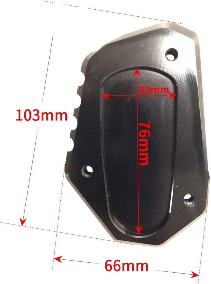 Motorcycle Side Bracket for Suzuki VStrom 1000 DL1000 V-Strom 1000XT 2014-2019 2016 2017 2020 Motorcycle Kickstand Foot Side Stand Extension Pad