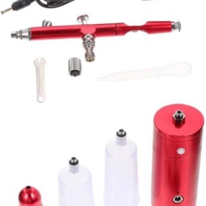 EXCEART Juego de aerógrafo de alta presión de pluma de aerógrafo modelo de pintura de aire del coche compresor de aire cepillo de aire arte EXCEART Juego de aerógrafo de alta presión de pluma de aerógrafo modelo de pintura de aire del coche compresor de aire cepillo de aire arte