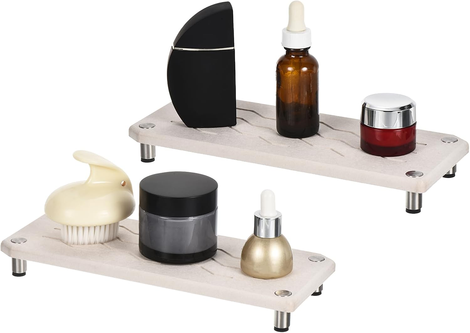 uxcell Organizador de fregadero seco instantáneo, bandeja de fregadero de piedra de secado rápido, bandeja de piedra absorbente de agua, adecuada