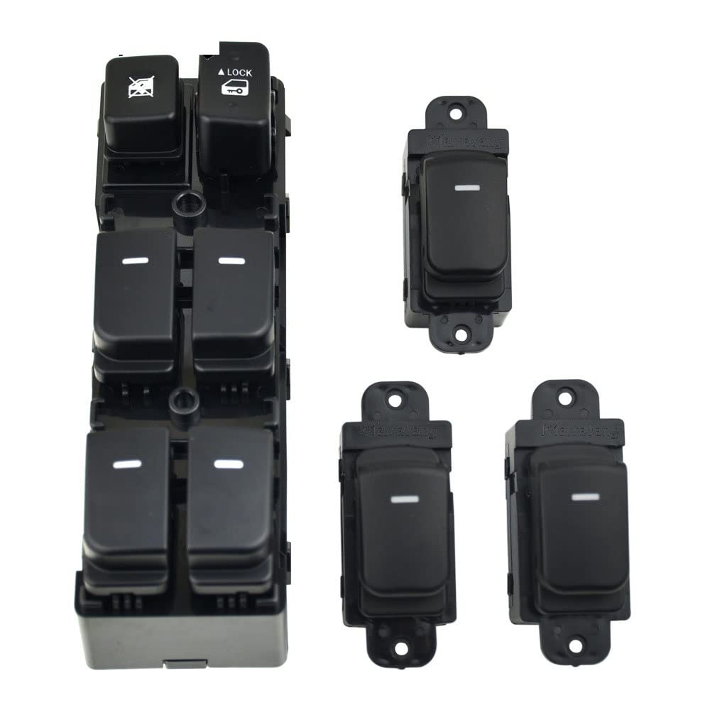 Botón de interruptor de ventana principal de control eléctrico 93580-1X000 para Hyundai apto para KIA Fit for Forte Fit for Cerato 2009-2013