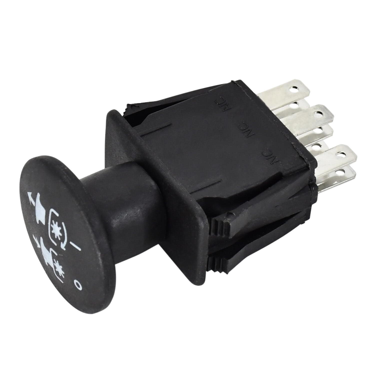 Interruptor de toma de fuerza de 10 amperios compatible con Delta 6201-303 6204-303 Bush Hog 50018299 Wright 52420003 Dixie Chopper 6201-303 Bunton