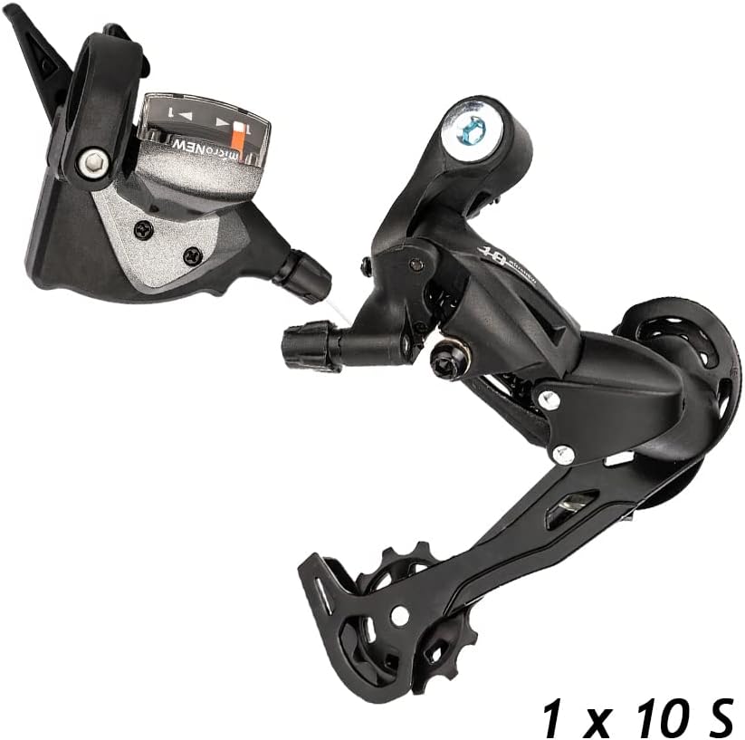 RUSUO Kit de transmisión de bicicleta, desviadores de MTB de 1 x 10 velocidades, conjunto de bielas para bicicleta de 11-50T, casete, volante de 10