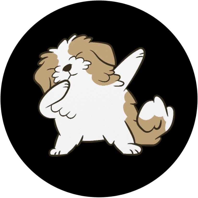 Dabbing Shih Tzu Cachorro Divertido Shih Tzu PopSockets intercambiables PopGrip