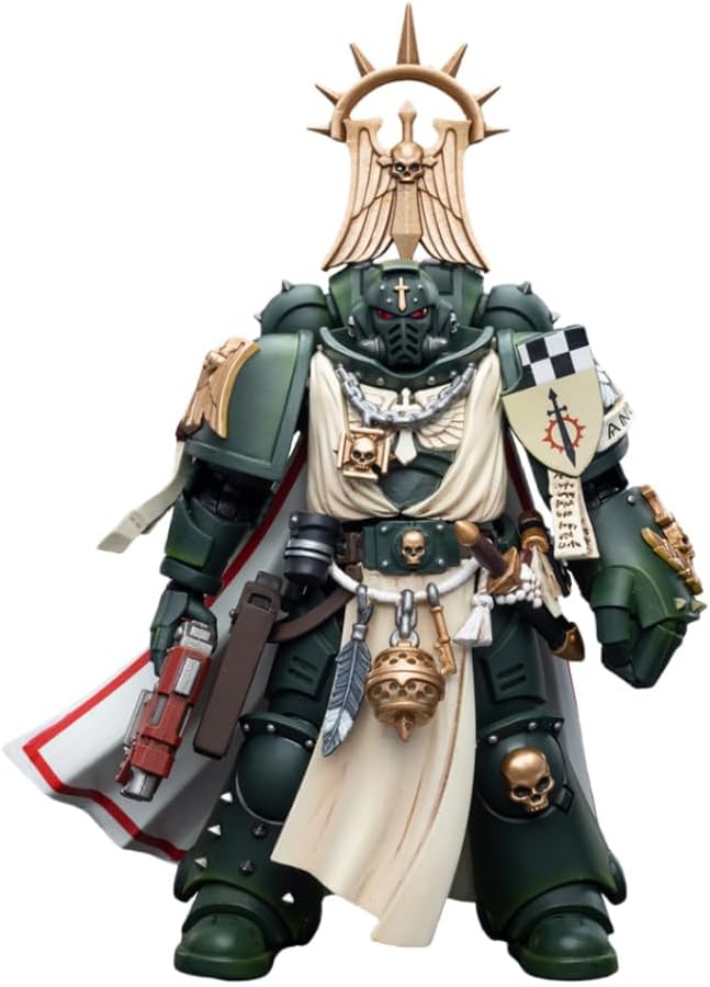 HiPlay JoyToy Warhammer 40K Figura coleccionable Dark Angels Master con puño de poder, figuras de acción a escala 118 JT7691 (JT7691)