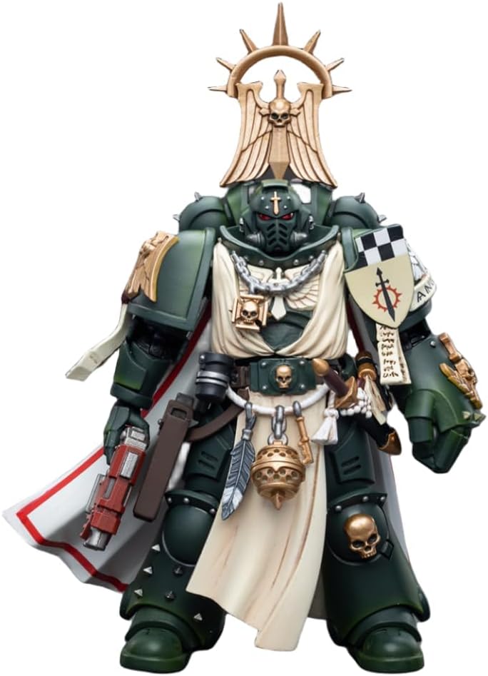 HiPlay JoyToy Warhammer 40K Figura coleccionable Dark Angels Master con puño de poder, figuras de acción a escala 118 JT7691 (JT7691)