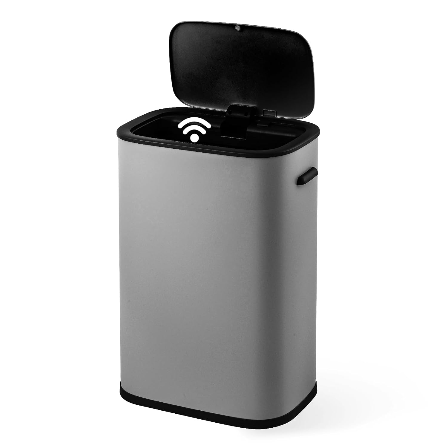 Basurero de cocina de 55 litros14.5 galones, bote de basura automático con sensor de movimiento y sin tacto, diseño silencioso antihuellas, adecuado