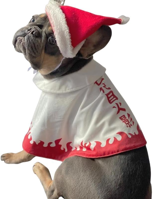 ChoChoCho Disfraz de anime para perros y gatos, disfraz de capa ninja, ideal para Halloween, eventos de cosplay, adecuado para cachorros, mascotas