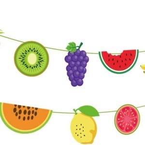 CC HOME Two-tti Frutti Party – Pancarta decorativa de verano tropical de dos tti Frutti para verano, baby shower, temática de dos tti Frutti para CC HOME Two-tti Frutti Party – Pancarta decorativa de verano tropical de dos tti Frutti para verano, baby shower, temática de dos tti Frutti para