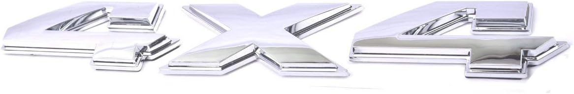 1 placa de identificación cromada de 8 pulgadas RAM 4 x 4 emblema 3D, placa de identificación plana de repuesto para RAM 1500 2500 3500 Mopar