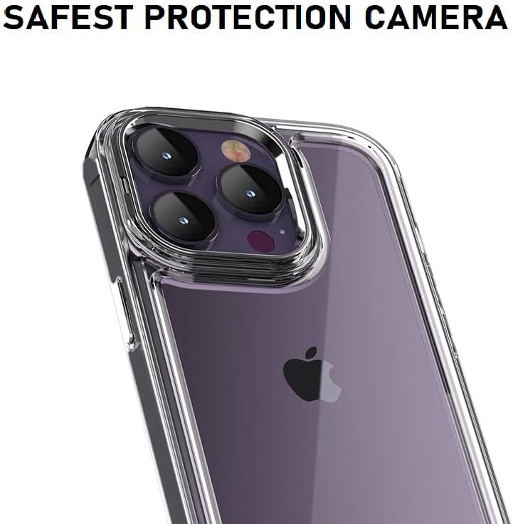 Funda protectora transparente diseñada para iPhone 15 Pro, funda transparente a prueba de golpes para teléfono de 6.7 pulgadas, funda delgada