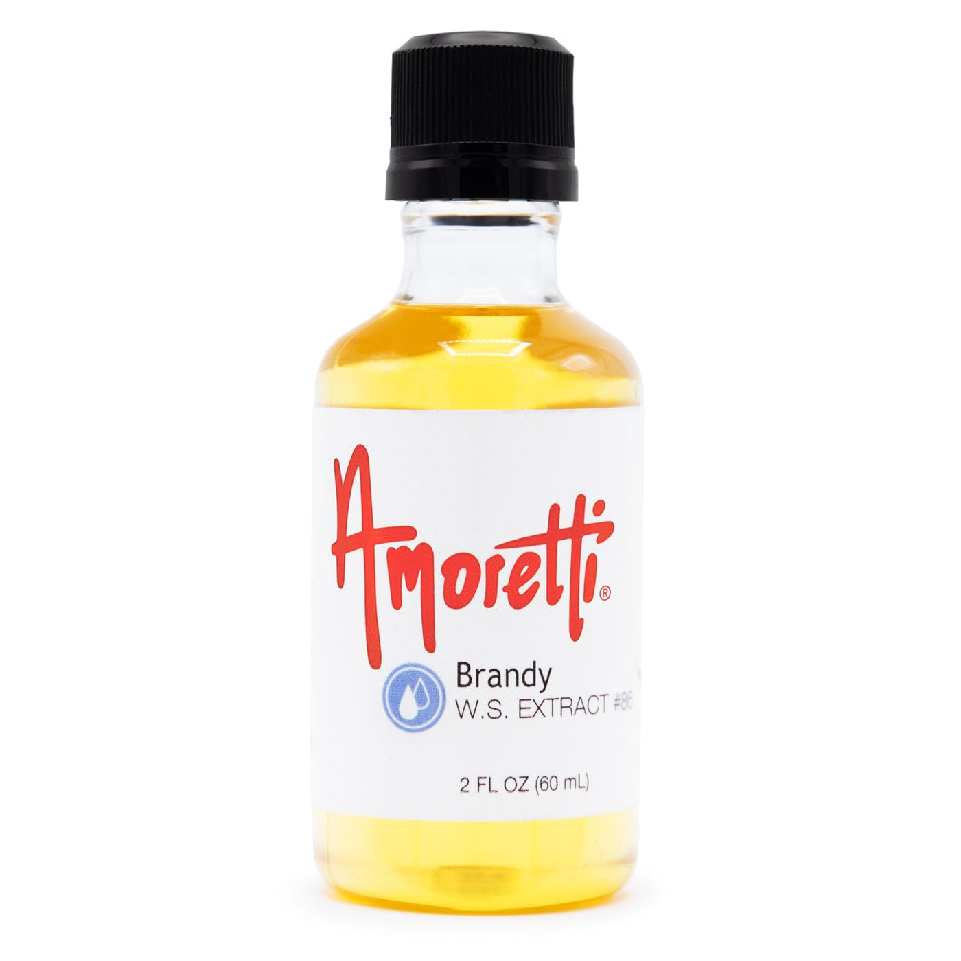 Amoretti – Extracto de brandy soluble en agua de 2 onzas – Altamente concentrado y perfecto para pasteles, salados, elaboración de cerveza y más,