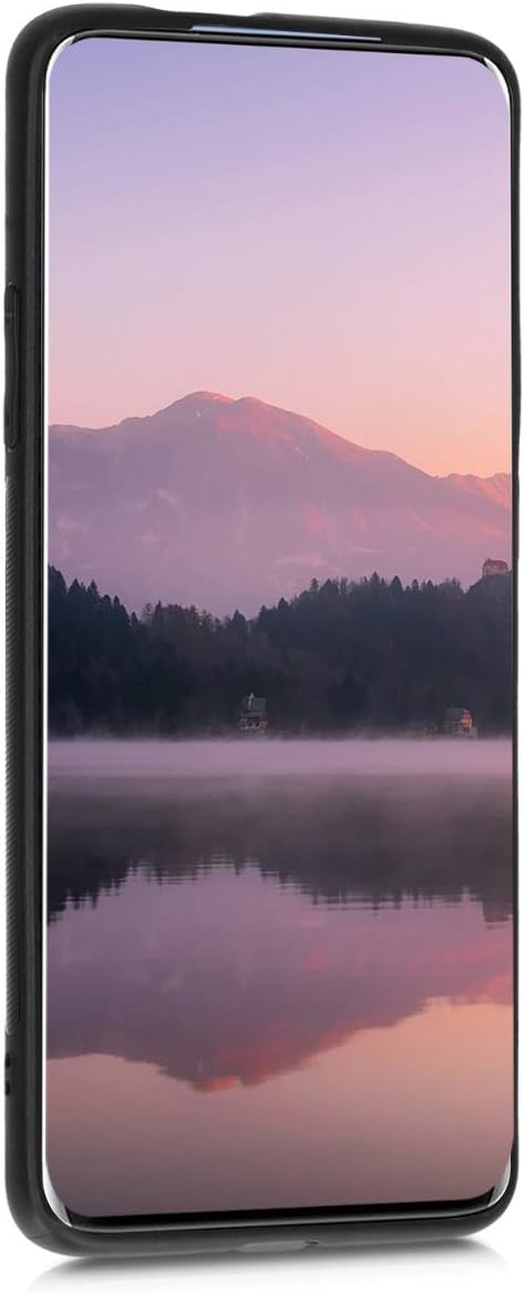 kwmobile Funda de madera compatible con OnePlus 7 Pro – Funda – Brújula de navegación marrón oscuro