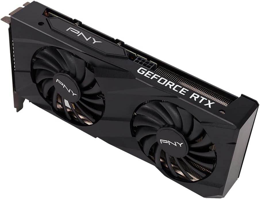 PNY Tarjeta gráfica GeForce RTX 3060 de 8 GB Verto Dual Fan
