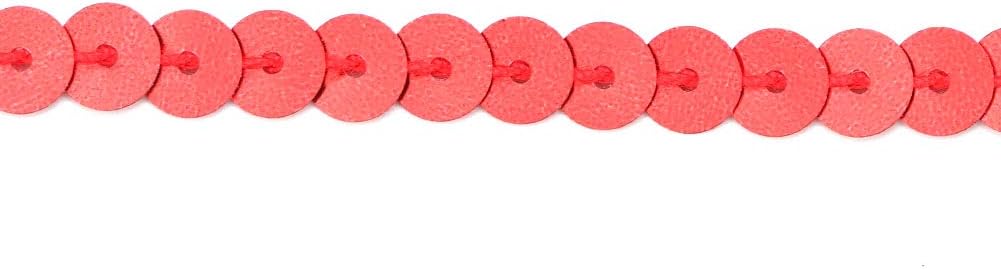 Rollo de lentejuelas, 100 yardasrollo de lentejuelas de 0.236 in, accesorio decorativo para ropa, zapatos, manualidades, adornos (rojo)
