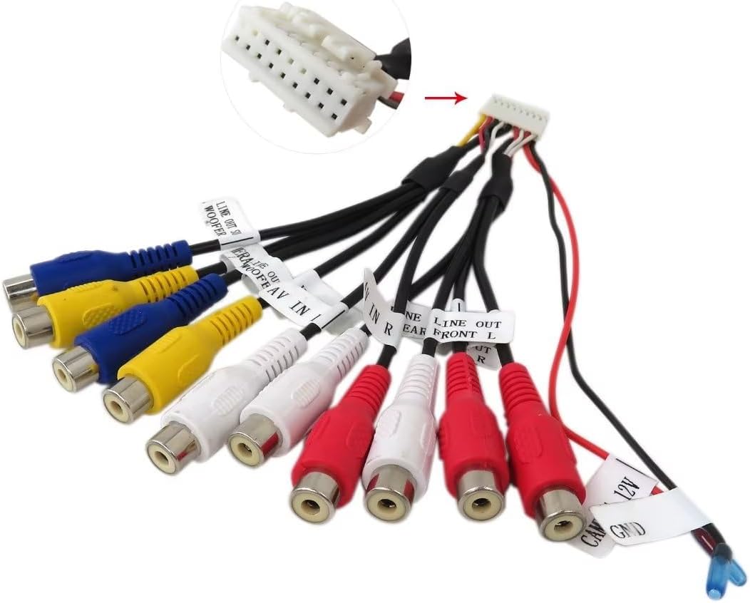 Accesorios de salida de entrada de video AV, alto rendimiento, duradero, piezas de repuesto reemplazan el preamplificador de conector premium de 18
