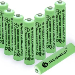 GLEPOWEER Baterías AAA recargables, 1.2 V 600 mAh NiMH precargadas triple A baterías solares para luces de jardín, ratones y dispositivos domésticos GLEPOWEER Baterías AAA recargables, 1.2 V 600 mAh NiMH precargadas triple A baterías solares para luces de jardín, ratones y dispositivos domésticos