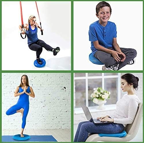 Cojín de estabilidad inflada, cojín de equilibrio de yoga, cojín de asiento para aliviar el dolor, recuperación de suelo pélvico pospartum,