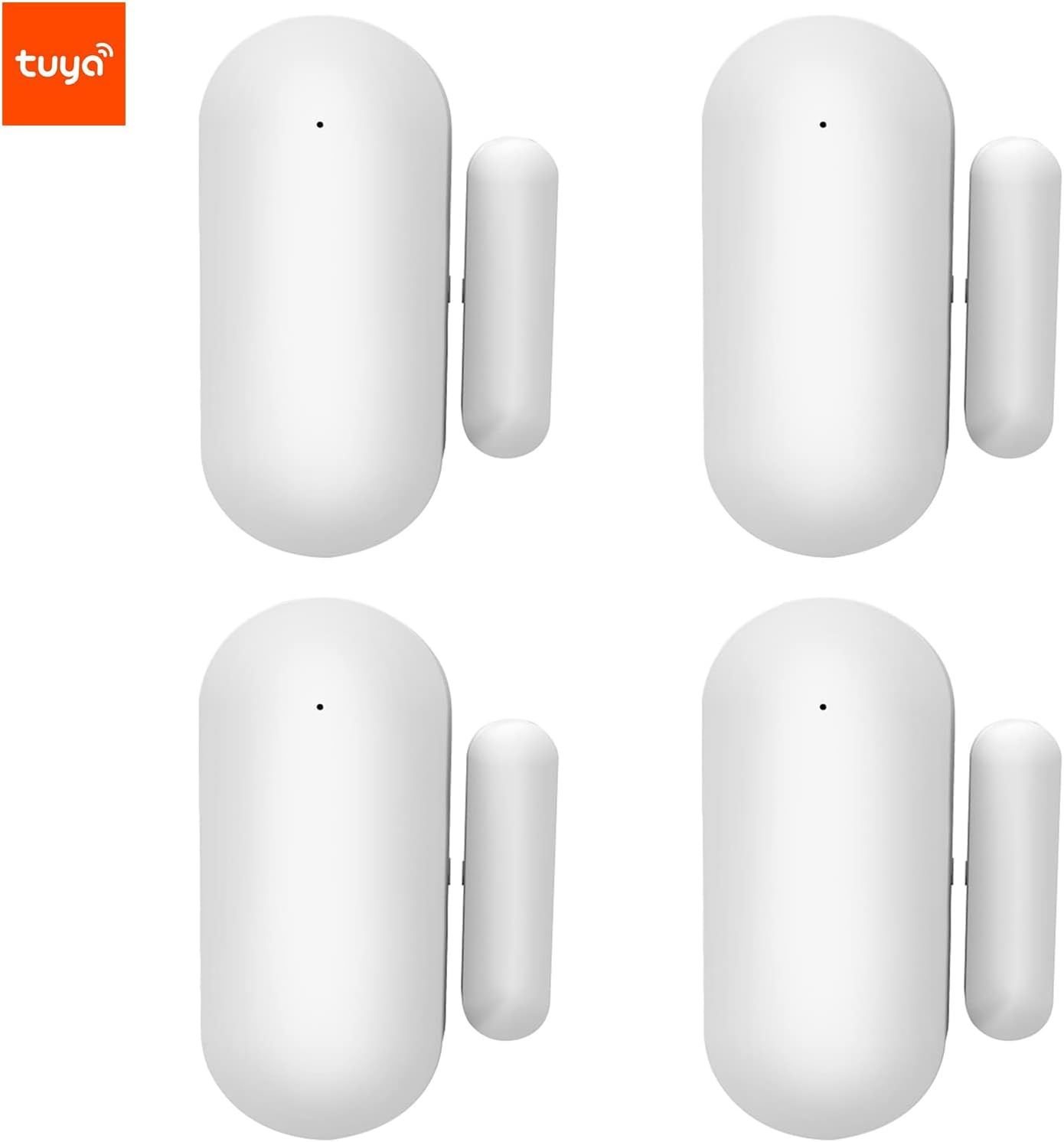Alarma inteligente con sensor de puerta WiFi, sensor de entrada magnético, sensor de entrada magnética, alarma antirrobo de ventana de puerta,