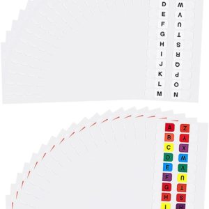 Ciieeo 20 hojas de etiquetas de índice, fichas del alfabeto, marcadores de libros para Biblias alfabéticas, marcadores de archivos alfabéticos, Ciieeo 20 hojas de etiquetas de índice, fichas del alfabeto, marcadores de libros para Biblias alfabéticas, marcadores de archivos alfabéticos,