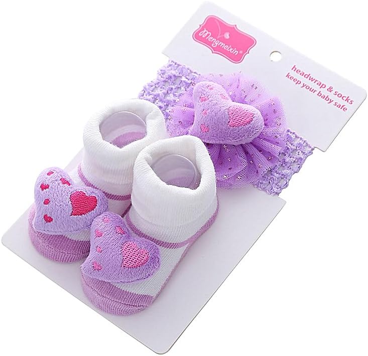 4 piezas de accesorios de ropa para muñecas Reborn de 18 a 22 pulgadas, juegos de diademas y calcetines para muñecas recién nacidas