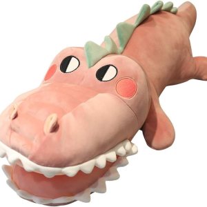 Bilibang Almohada grande de cocodrilo de dibujos animados, almohada suave de cuerpo largo para dormir, juguete de peluche de cocodrilo (cocodrilo Bilibang Almohada grande de cocodrilo de dibujos animados, almohada suave de cuerpo largo para dormir, juguete de peluche de cocodrilo (cocodrilo
