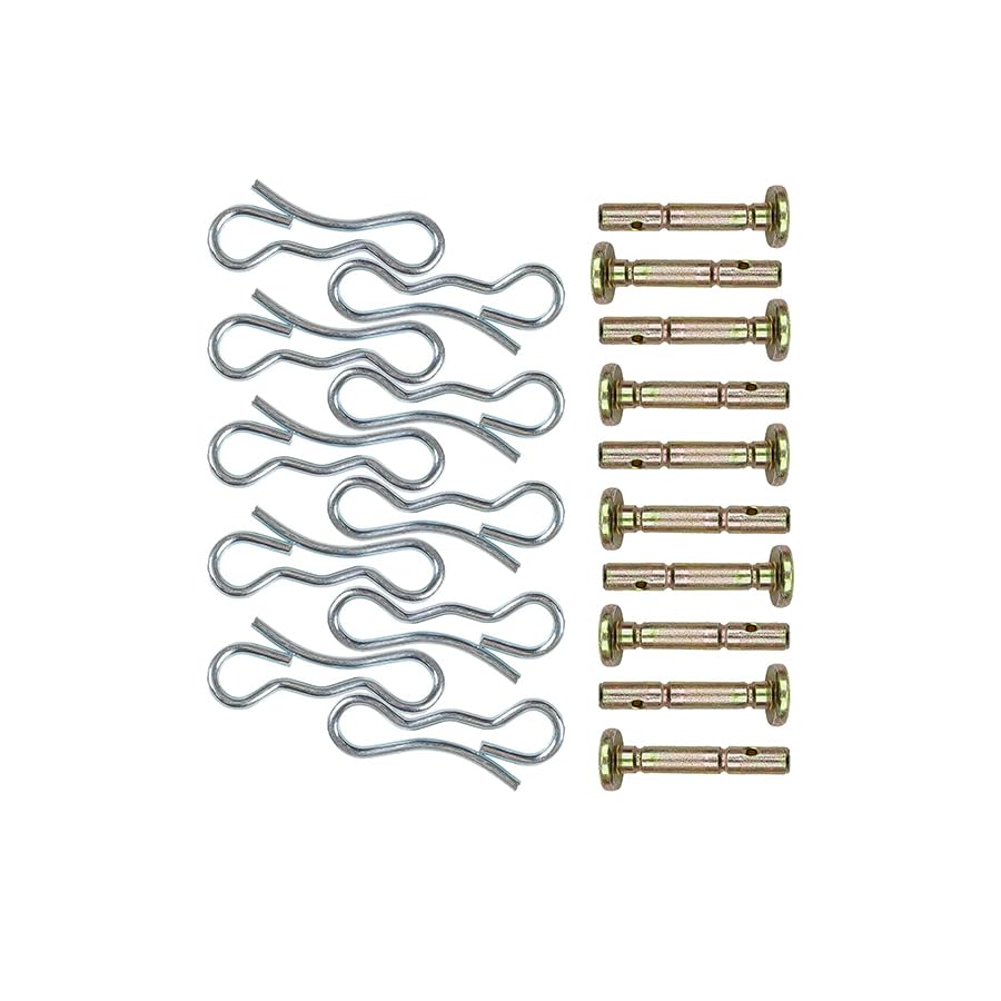 Compatible con Cub Cadet 738-04124A y 714-04040 pasadores de corte y pasadores de chaveta – 10 unidades