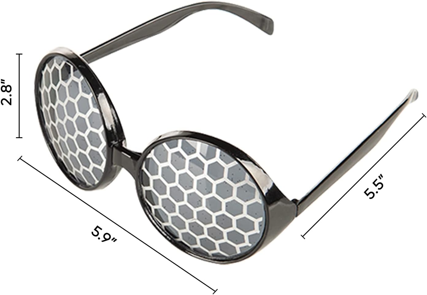 Funcredible Gafas de Halloween  Gafas de sol negras de insectos  insecto mosca insecto luciérnaga libélula accesorios de disfraz  Halloween Fly