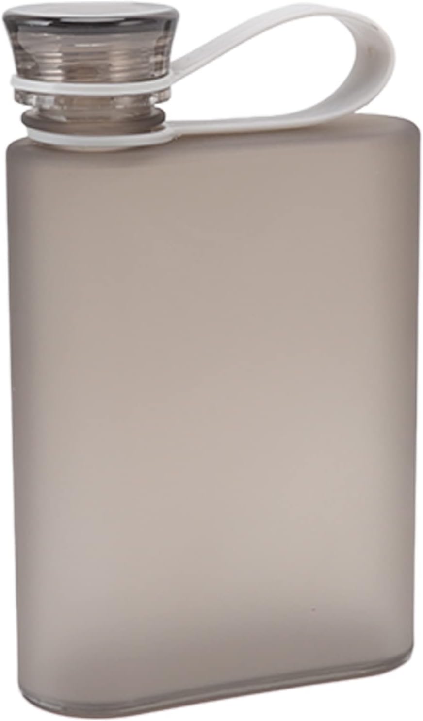 CHICIRIS Botella de agua plana, 13.4 onzas líquidas, transparente, A5, a prueba de fugas, rectangular, para deportes al aire libre, gimnasio,