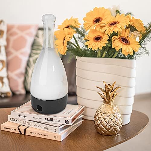 ‘Anna’ – Lámpara de mesa moderna, luz LED inalámbrica dividida, interruptor de control táctil de atenuación, recargable por USB, luz elegante para