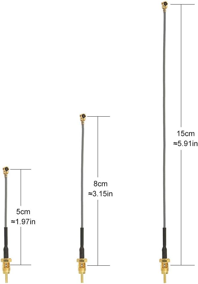 Superbat Cable coaxial de baja pérdida de 6 pulgadas U.flIPEX Mini PCI a SMA hembra para enrutadores inalámbricos, mini tarjetas PCI, extensión de