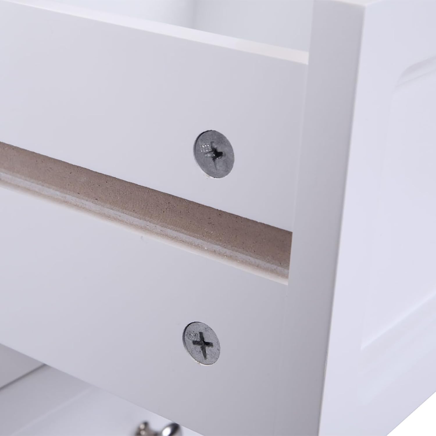 BIVVI Mesita de noche con 2 cajones, estilo granja, mesita de noche, mesita de noche, mesita de noche, mesa auxiliar pequeña, cómoda, sofá, mesa